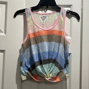 T2 Love Striped Tank, Size 14